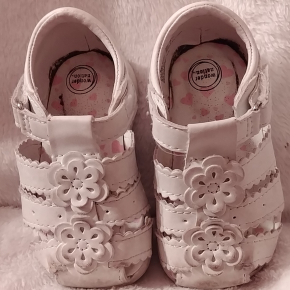 wonder nation white sandals